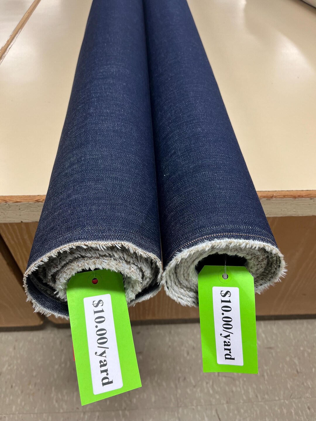 Heavy Weight Denim 11 13 70 Wide Denim Fabric By The Yard dark Indigo 