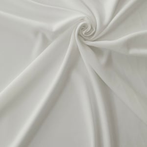 Light Ivory Crepe Fabric-Crepe Fabric-Light Ivory Fabric-Wedding Dress Fabric-Apparel Fabric-Polyester-Stretchy Crepe-Medium Crepe Fabric