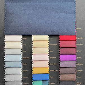 Silk Matisse-Matisse Fabric-Wool Matisse-Silken Wool-Bridal Fabric-Apparel Fabric Silk Fabric-Wool Fabric-28 Colors!