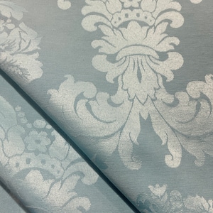 Dana Damascus-Aqua Damascus-Aqua Upholstery-Aqua Damask-Damascus -Damask Fabric-Drapery Fabric