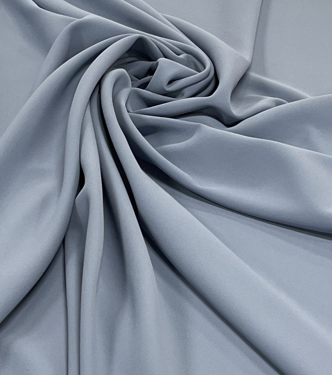 6 Ply Crepe Fabricfrench Blue Crepe Fabricwedding Dress Etsy