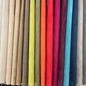 Faux Suede-Suede-Suede Upholstery-Suede Fabric-Home Decor-Upholstery Fabric-18 Colors!