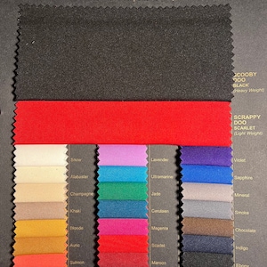 Brooke Heavy Weight Scuba Fabric White Green Blue Yellow Scuba Fabric-Heavyweight Scuba-Scuba Fabric-Polyester Scuba-Double Knit-24 Colors