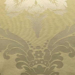 Damascus Upholstery-Damask Fabric-Drapery Fabric-19 Colors Lemon