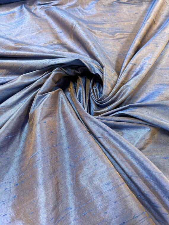 Purple - Spun Dupion Viscose Silk Buti Fabric 06