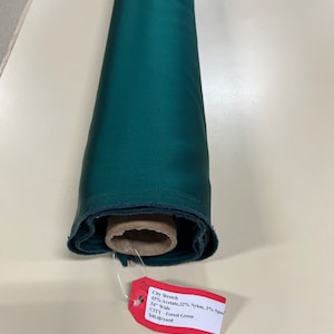Forest Green Stretch Satin-Satin Fabric-Green Stretch Satin-Stretch Fabric-Satin-Apparel Fabric-Xanadu Stretch Satin
