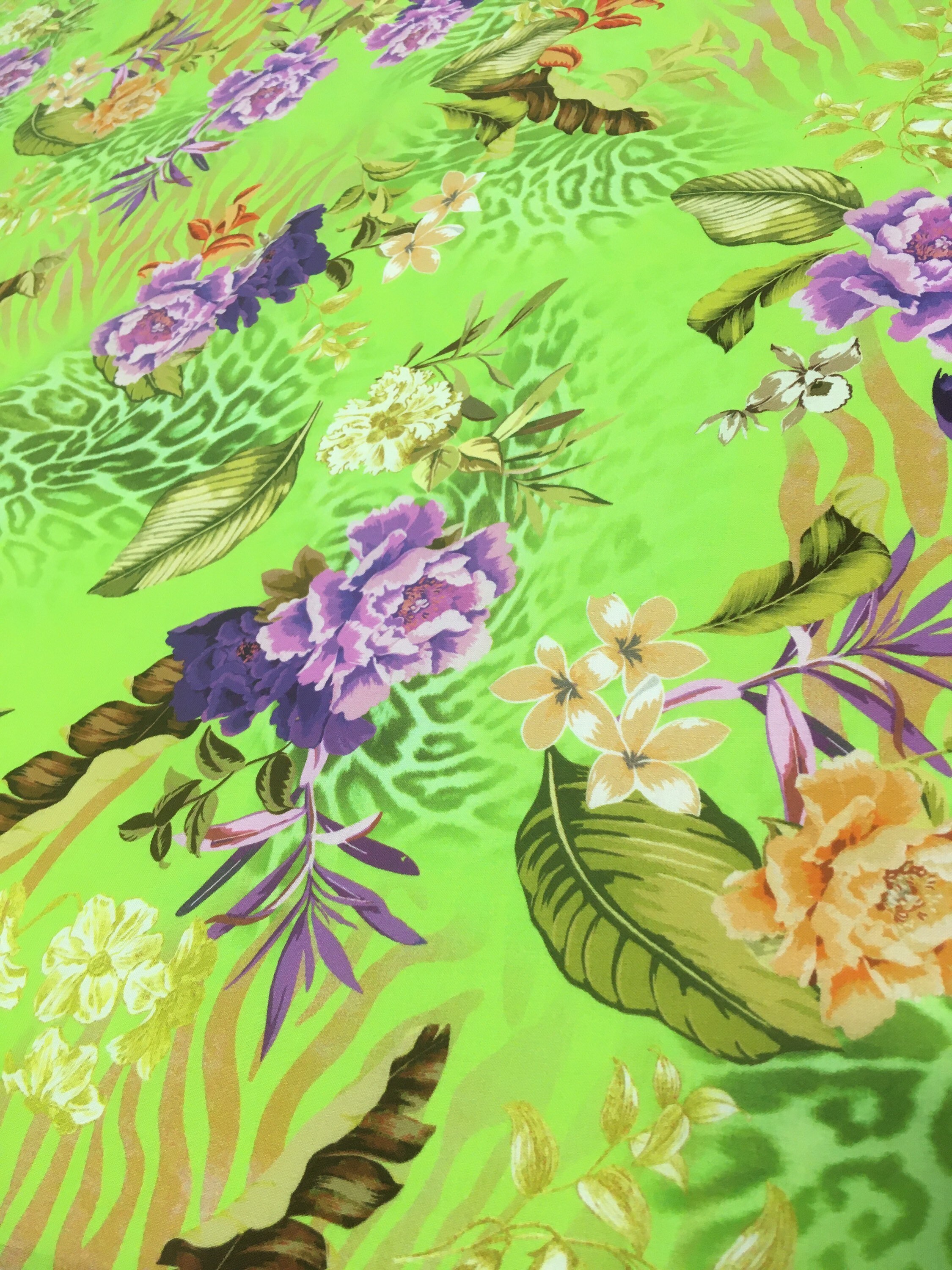 Floral Printscotton Printscotton Fabricitalian Etsy New Zealand