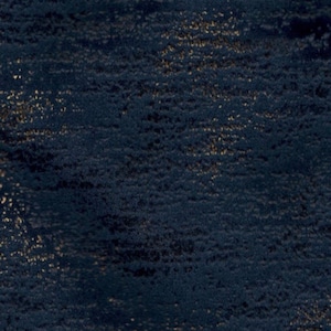 May include: A dark blue textured fabric with a subtle gold shimmer. The fabric has a slightly rough texture and a subtle sheen.