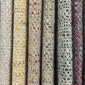 Tweed Fabric-Multi-Color Tweed-Tweed Fabric-Upholstery Fabric-Furniture Fabric-Home Decor