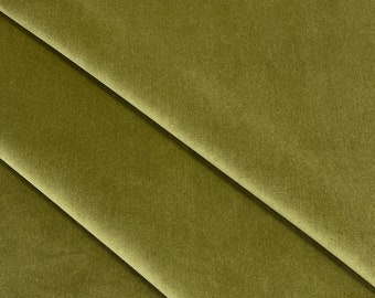 Vivian Velvet Fabric-Tea Green Velvet-Green Velvet-Upholstery Fabric-Drapery Fabric-More colors at www.ViaFabrics.com