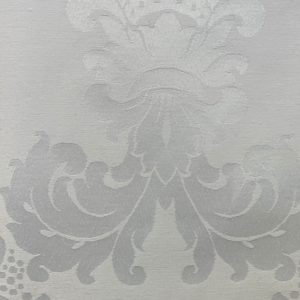 White Damask Fabric Etsy