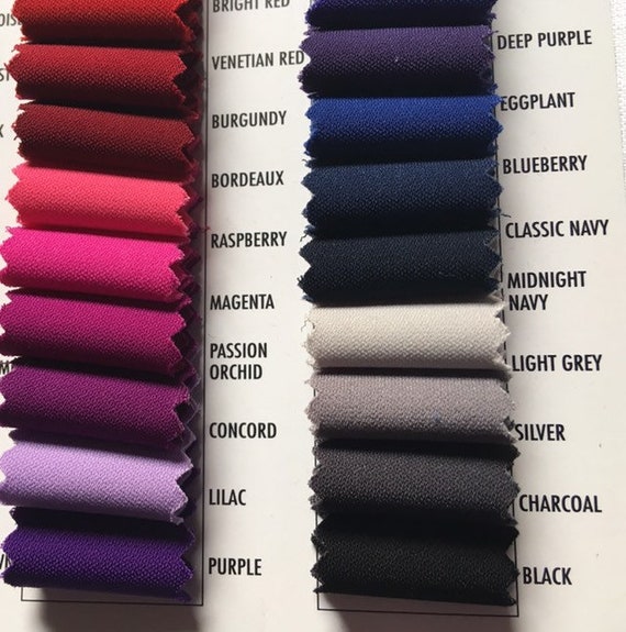 Stretch Crepe-crepe Fabric-medium Crepe-bridal Fabric-apparel  Fabric-polyester Crepe-spandex Crepe-52 Colors-manhattan Crepe -  Canada