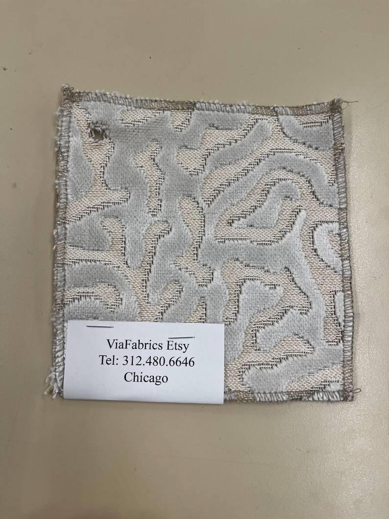 Spano Velvet-Velvet-Velvet Fabric-Velvet Upholstery-Velvet Fabric-Upholstery Fabric-Upholstery Velvet-Home Decor White Squiggly