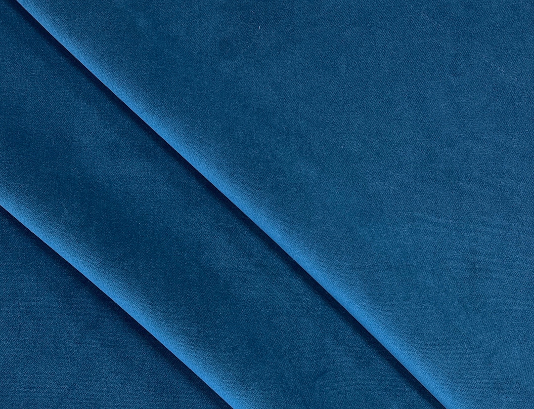 Vivian Velvet Fabric-london Blue Velvet-blue Velvet-upholstery Fabric