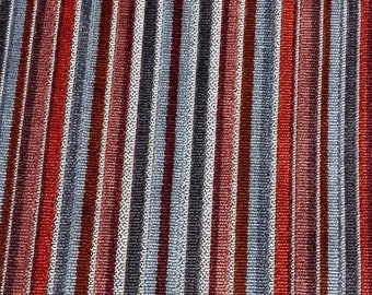 Striped Upholstery Fabric Remnant, Closeout Markdown