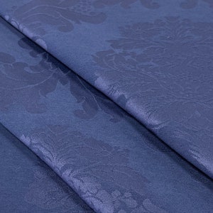 Dana Damascus-Navy Damascus-Navy Upholstery-Navy Damask-Damascus -Damask Fabric-Drapery Fabric