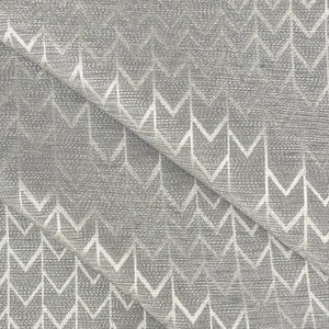 Silver Geometric Fabric-Gray Geometric Fabric-Brocade Fabric-Upholstery Fabric-Velvet Fabric-Drapery Fabric-Home Decor