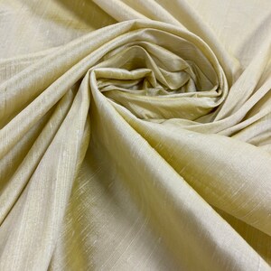 Yellow Dupioni-Silk Dupioni Fabric-Silk Fabric-Silk-Bridal Fabric-Apparel Fabric-Drapery Fabric-Color: #055