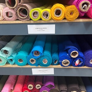 Stretch Lining-Lining Fabric-Polyester Lining-Lining-Bridal Fabric-Apparel Fabric-63 Colors!-Manhattan Lining bild 19