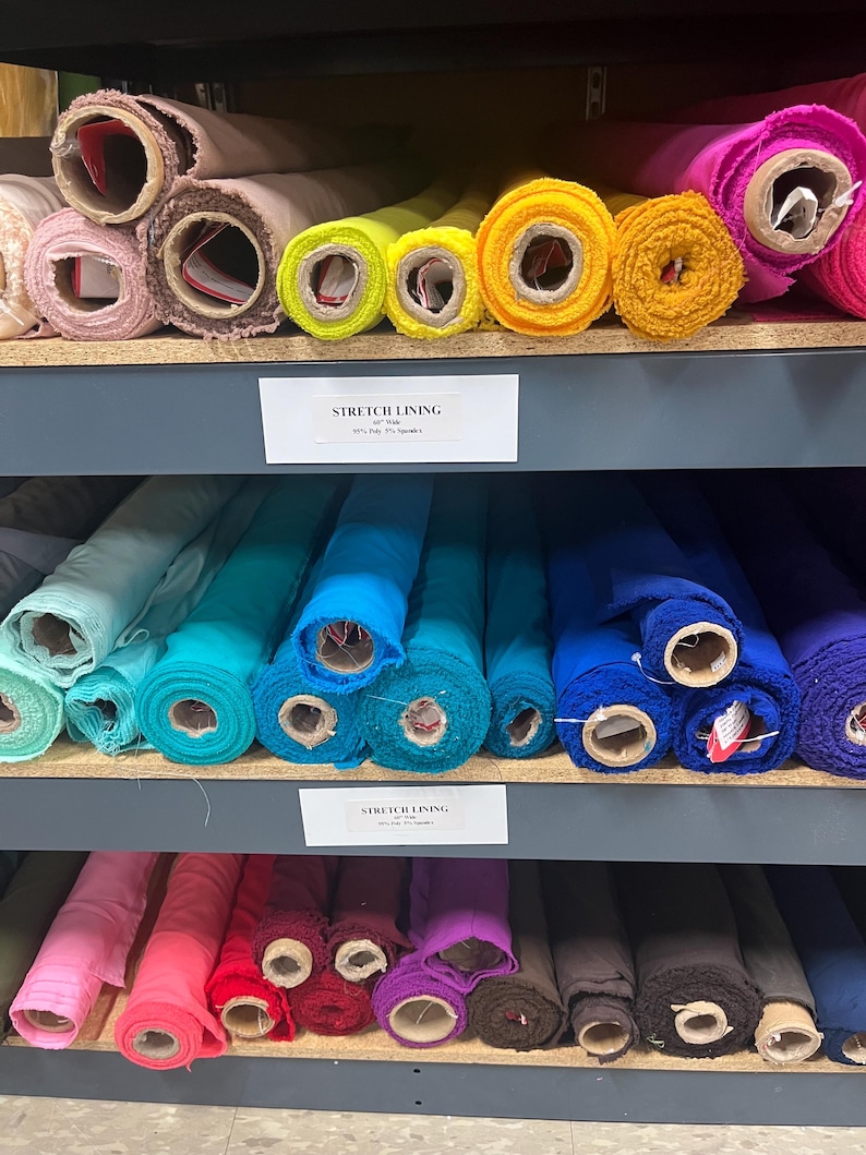 Stretch Lining-Lining Fabric-Polyester Lining-Lining-Bridal Fabric-Apparel Fabric-63 Colors!-Manhattan Lining bild 19