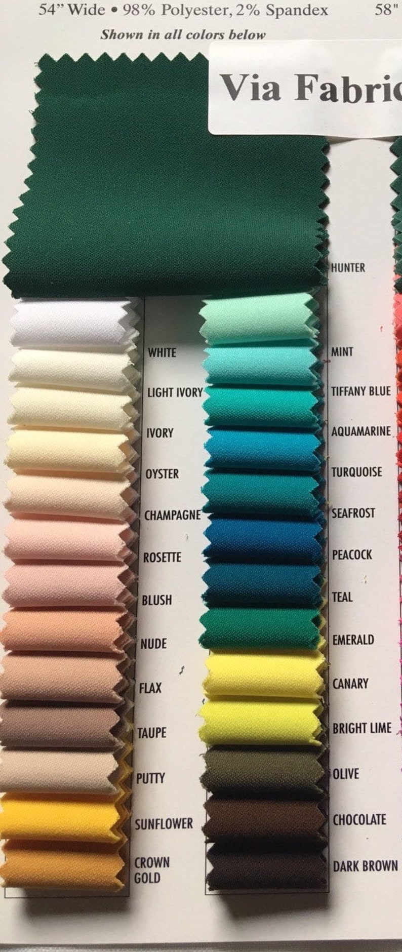 Stretch Lining-Lining Fabric-Polyester Lining-Lining-Bridal Fabric-Apparel Fabric-63 Colors!-Manhattan Lining bild 2
