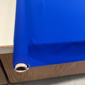Electric Blue Crepe Fabric-Crepe Fabric-Poly Crepe-Bridal Fabric-Apparel Fabric-Medium Crepe-Manhattan Crepe-www.ViaFabrics.com
