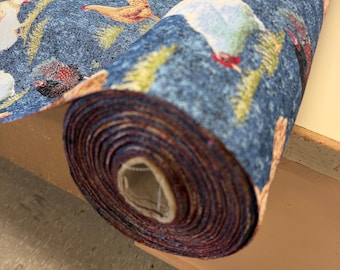 Faux Animal Theme Fabric-Faux Chicken Tapestry-Cotton Poly Upholstery Fabric-Home Decro-Commercial Fabric