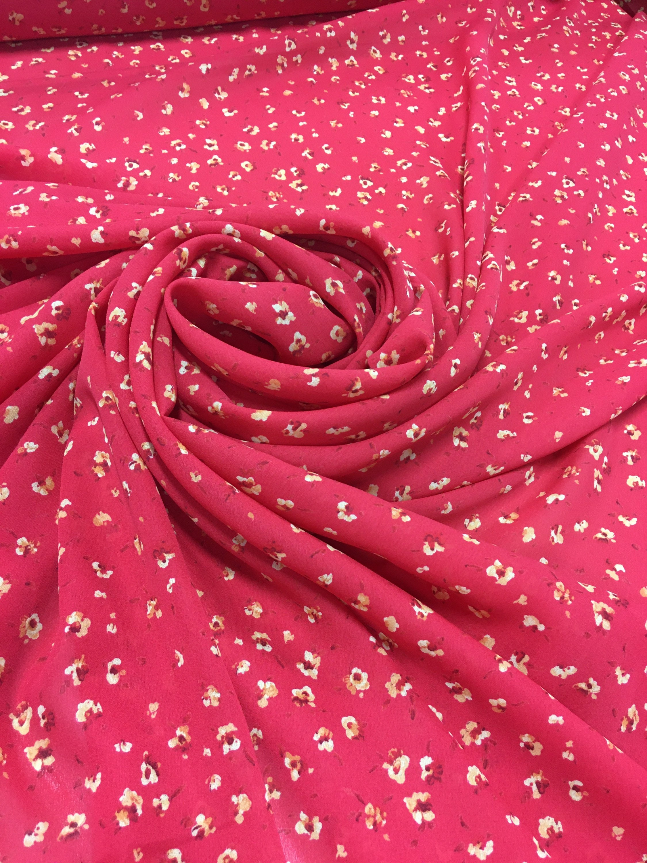 Floral Poly Chiffon-60 Polyester Chiffon-Poly Chiffon - Etsy