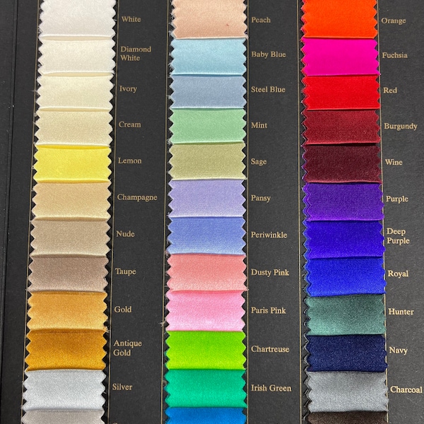 Silk Charmeuse-Silk Fabric-Silk-Charmeuse Fabric-Charmeuse-38 colors-www.ViaFabrics.com