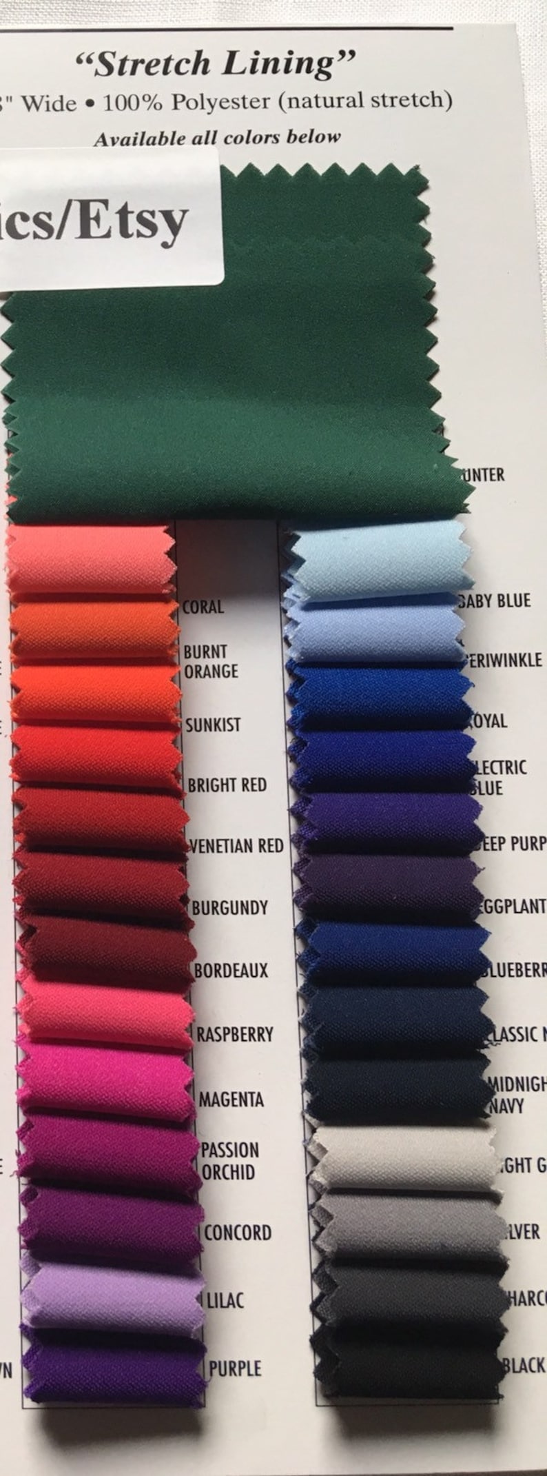 Stretch Lining-Lining Fabric-Polyester Lining-Lining-Bridal Fabric-Apparel Fabric-63 Colors!-Manhattan Lining bild 3