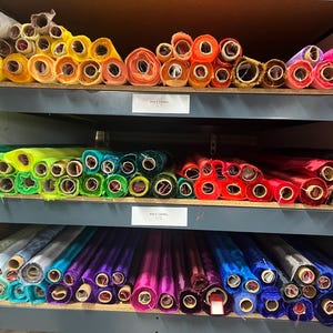 Poly China Lining-Polyester Lining-Lining Fabric-Apparel Lining-138 Colors-Listing 1-2 imagem 6