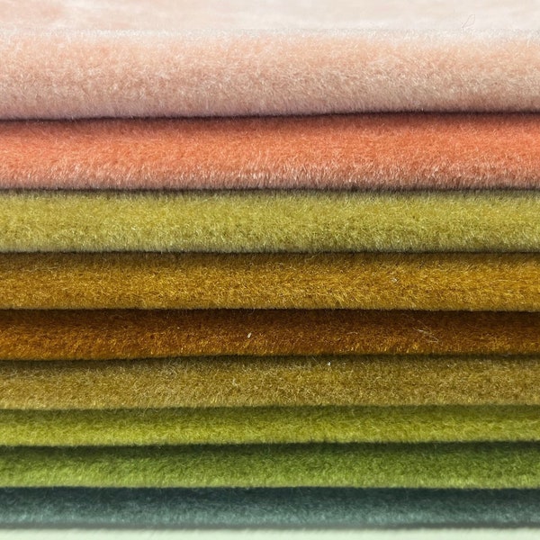 Drake Velvet-Gold Peach Green Velvet Fabric-Velvet-Velvet Fabric-Upholstery Fabric-Drapery Fabric-50 Colors!