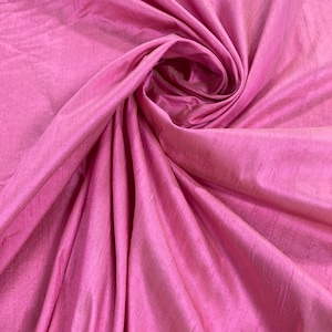 Pink Dupioni-Silk Dupioni Fabric-Silk Fabric-Silk-Bridal Fabric-Apparel Fabric-Drapery Fabric-Color: #145