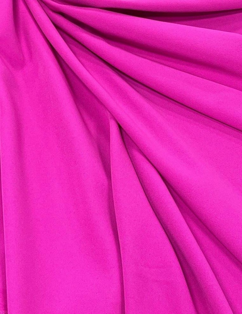 Stretch Lining-Lining Fabric-Polyester Lining-Lining-Bridal Fabric-Apparel Fabric-63 Colors!-Manhattan Lining Neon Magenta