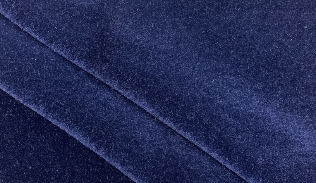 Midnight Navy Mohairmohair Fabricmohairupholstery Fabricupholstery
