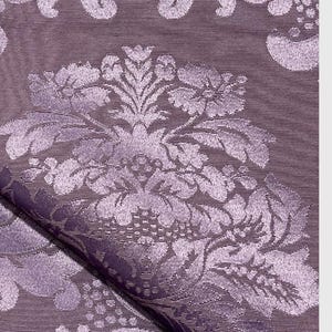 Damascus Upholstery-Damask Fabric-Drapery Fabric-19 Colors Plum