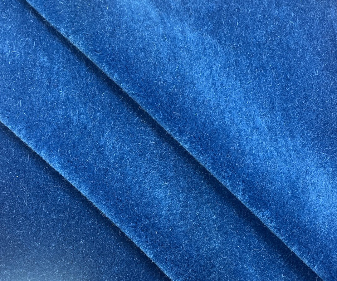 Cobalt Mohairmohair Fabricmohairupholstery Etsy
