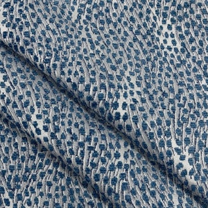 Blue Upholstery-Polkadot Fabric-Upholstery Fabric-Velvet Fabric-Chenille Fabric-Home Decor-Drapery Fabric