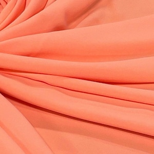 Stretch Lining-Lining Fabric-Polyester Lining-Lining-Bridal Fabric-Apparel Fabric-63 Colors!-Manhattan Lining Neon Orange
