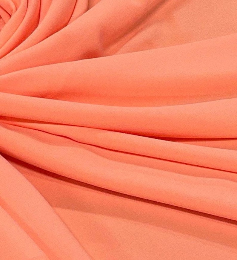 Stretch Lining-Lining Fabric-Polyester Lining-Lining-Bridal Fabric-Apparel Fabric-63 Colors!-Manhattan Lining Neon Orange