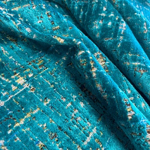 Classic Teal Velvet Fabric