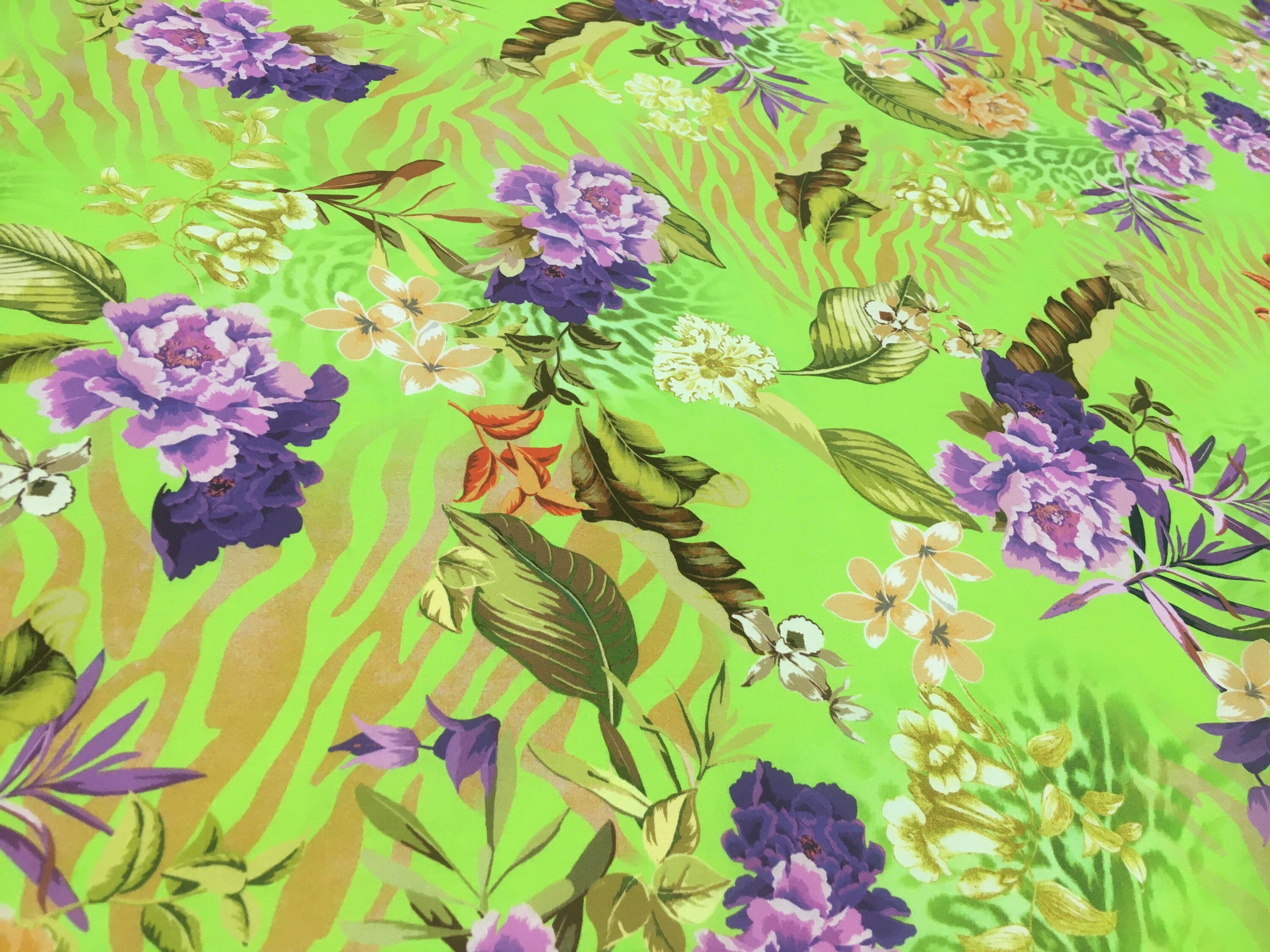 Floral Printscotton Printscotton Fabricitalian Etsy New Zealand