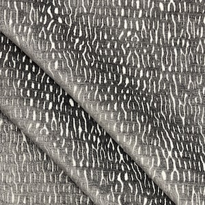 Chenille Upholstery Fabric-Velvet Fabric-Upholstery Fabric-Chenille Upholstery-Herringbone upholstery Fabric-Charcoal Upholstery