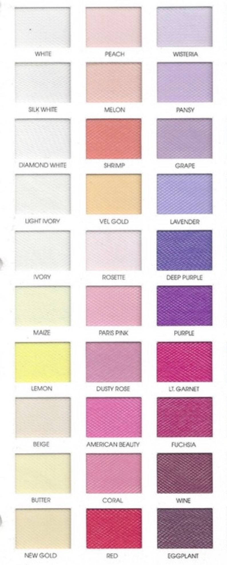 Tulle Fabric-Tulle-Custom Tulle-Netting-Mesh-58 Colors image 2