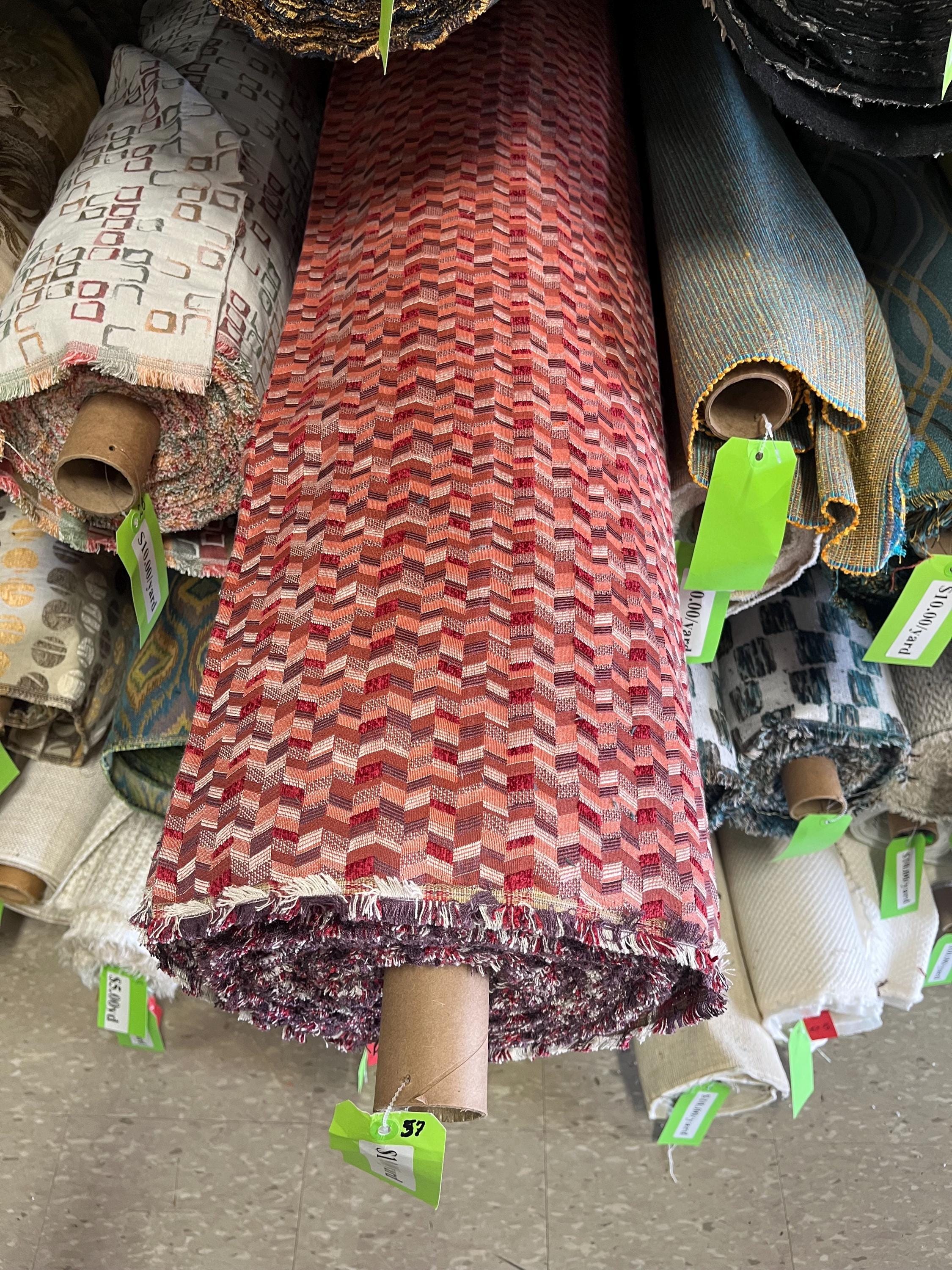 Closeout Upholstery Fabric, Geometric Pattern, 54” Wide, by the Yard - Etsy