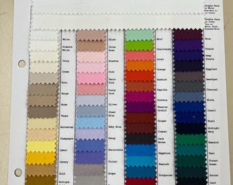 Matte Satin-Swatch Card-Satin Swatch Card-Matte Satin-Matte Satin-Satin-Polyester Satin-Luxury Satin-Medium Weight Satin-60" Satin-62 Colors