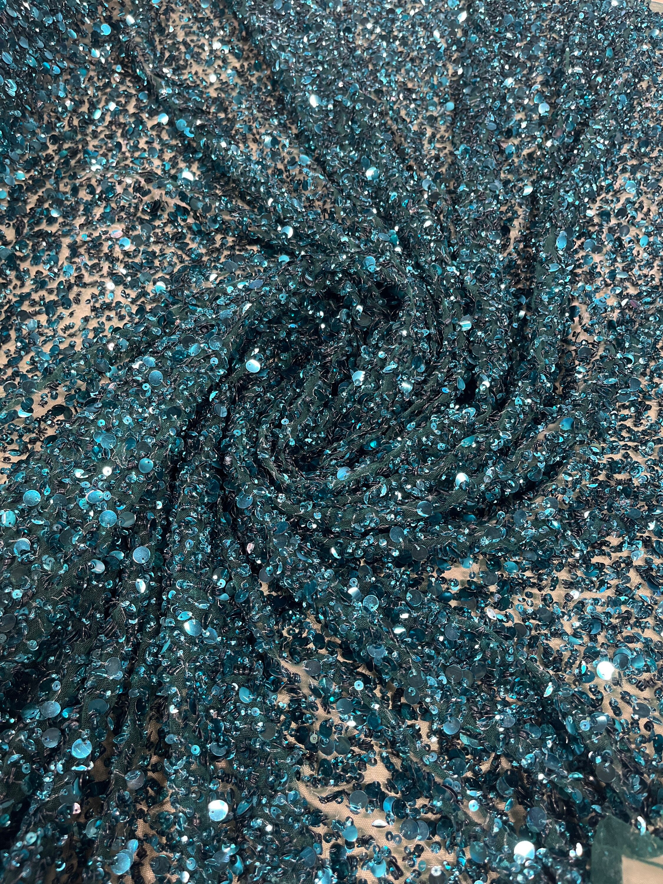 teal sequin