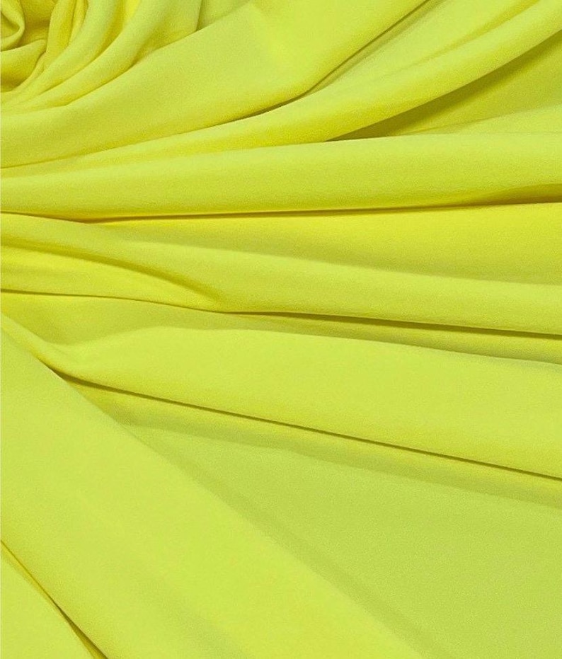 Stretch Lining-Lining Fabric-Polyester Lining-Lining-Bridal Fabric-Apparel Fabric-63 Colors!-Manhattan Lining Neon Yellow