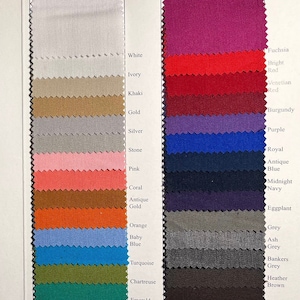 Stretch Fabric-Polyester Fabric-Rayon Fabric-Spandex Fabric-Bridal Fabric-Apparel Fabric-30 Colors!