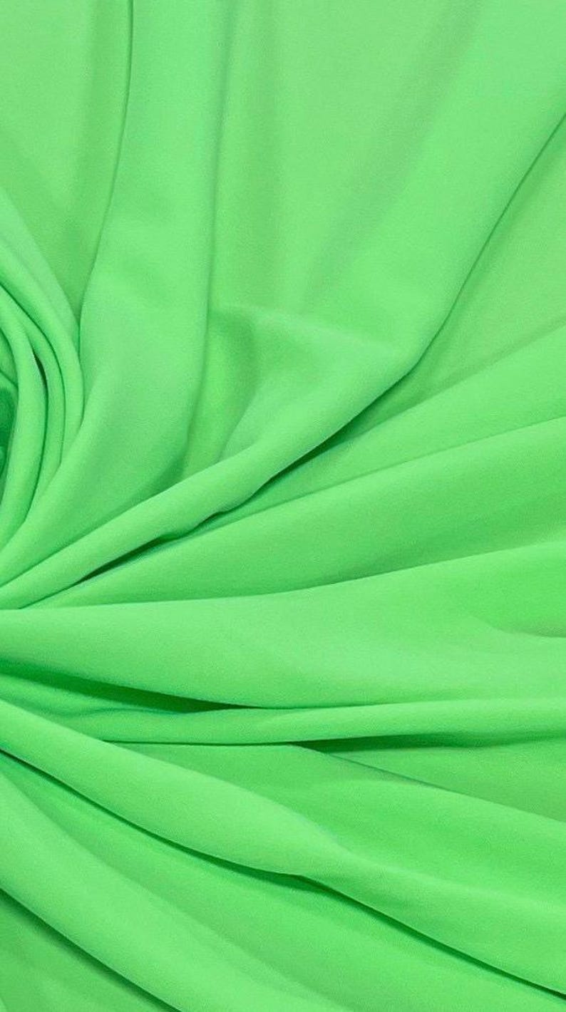 Stretch Lining-Lining Fabric-Polyester Lining-Lining-Bridal Fabric-Apparel Fabric-63 Colors!-Manhattan Lining Neon Green